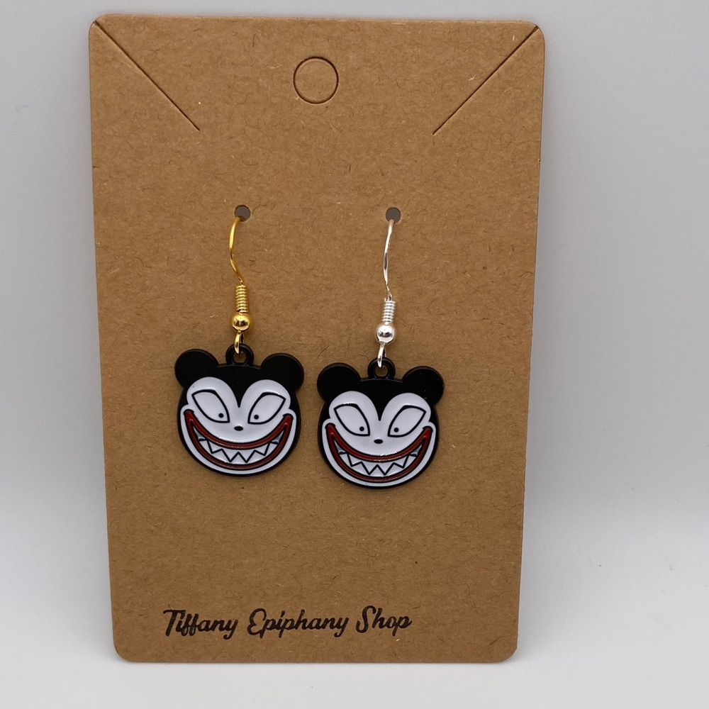 Nightmare Before Christmas inspired Scary Teddy earrings w/ gold or silver hooks